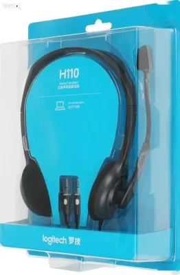 Гарнитура Logitech H110 Stereo Headset с шумоподавлением Dual 3.5 мм