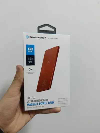 Внешний аккумулятор Powerology Ultra-Thin 5000mAh MagSafe Power Bank