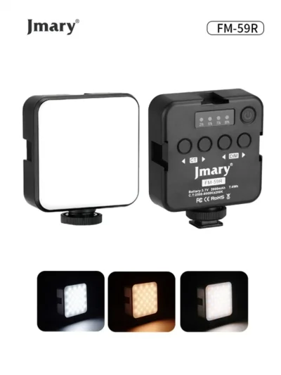 Портативный осветитель Jmary FILL-59R LED, для съемки фото и видео хром