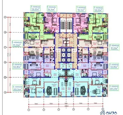 2-комн. квартира, 19 этаж, 57 м², Сино 82мкр 82 Tower
