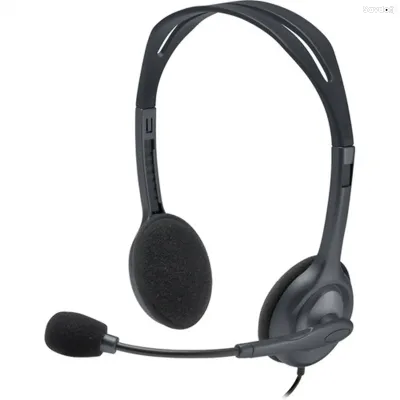 Гарнитура Logitech H111 Stereo Headset с шумоподавлением 3.5 мм Black