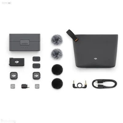 Беспроводная микрофонная система DJI Mic 3, 2 TX & 1 RX, 32-bit Float Black