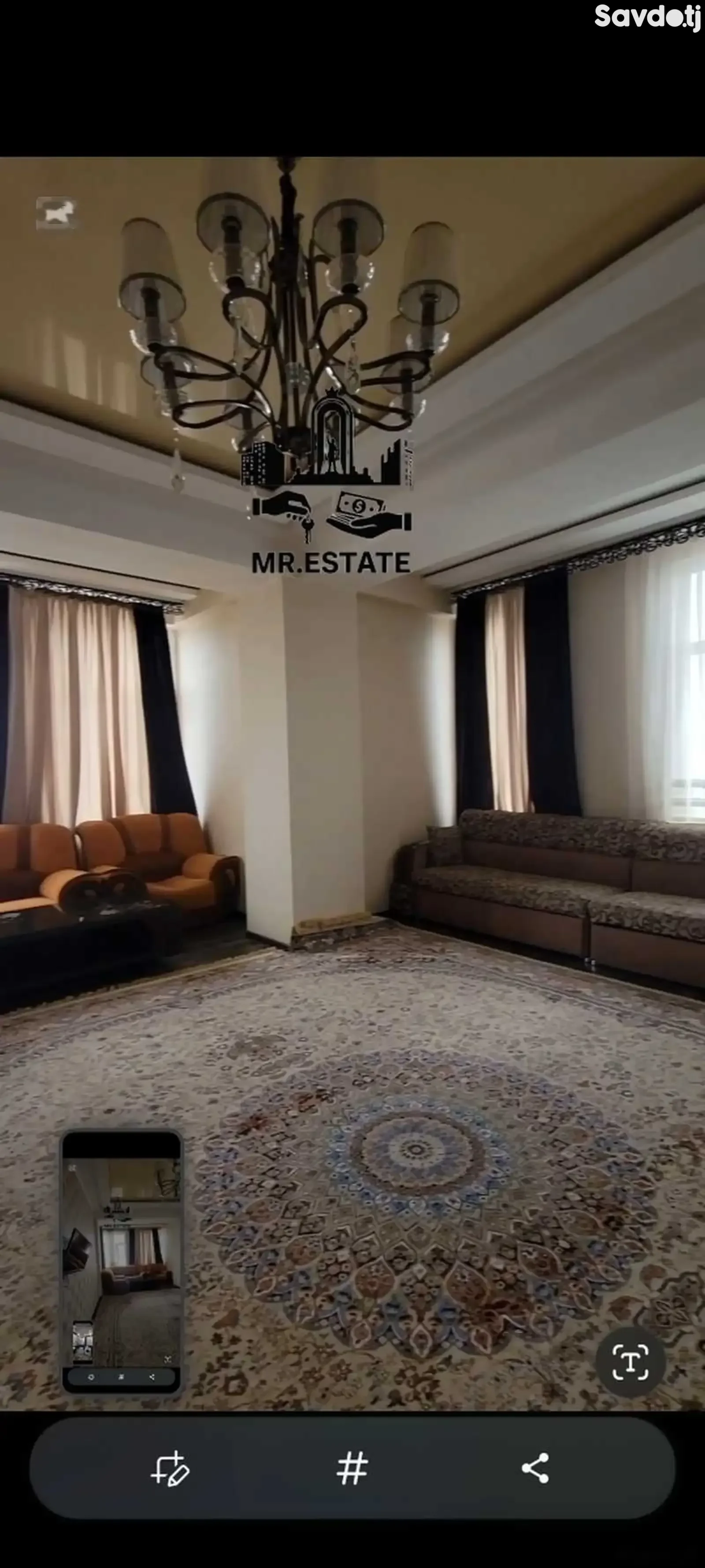 3-комн. квартира, 13 этаж, 105 м², Аэропорт, доми Муъҷиза