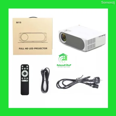 Проектор M19W Android Version - 6000 Lumens Full HD 1080P LCD Home Projector