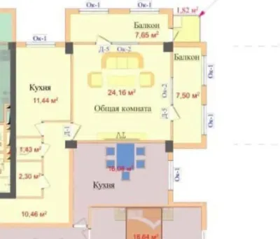 2-комн. квартира, 9 этаж, 65 м², И Сомони