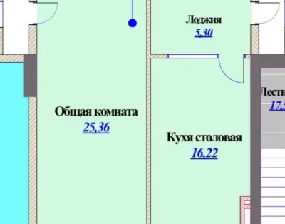1-комн. квартира, 8 этаж, 62 м², Шохмансур