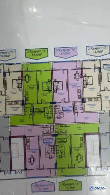 2-комн. квартира, 9 этаж, 85 м², Сино