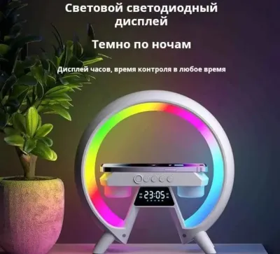 Колонка детская космонавт c микрофоном и подсветкой