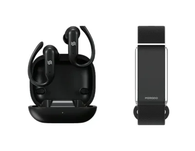 Фитнес-набор Porodo с браслетом и TWS-наушниками Porodo 2-1 Fitness Combo with Fitness band & TWS