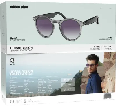 Умные очки Bluetooth Green Lion Urban Vision Smart Eyewear черный
