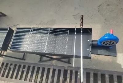 Мангаль с вентельятором