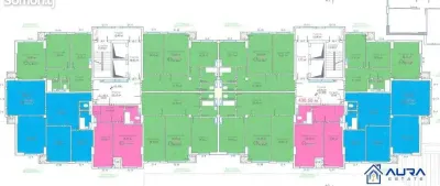 2-комн. квартира, 13 этаж, 77 м², И. Сомони