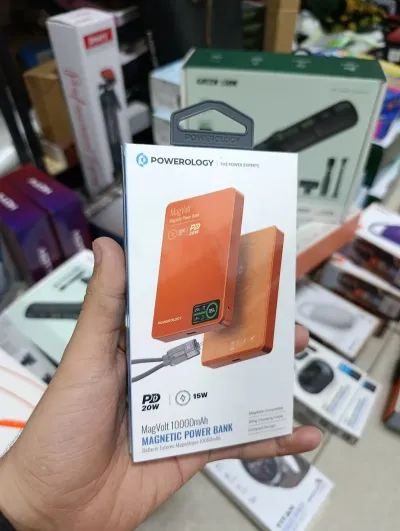 Внешний аккумулятор Powerology MagVolt 10000mAh Magnetic Power Bank, оранжевый