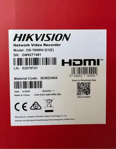 Видеорегистратор IP Hikvision DS-7608NI-Q1 E STD