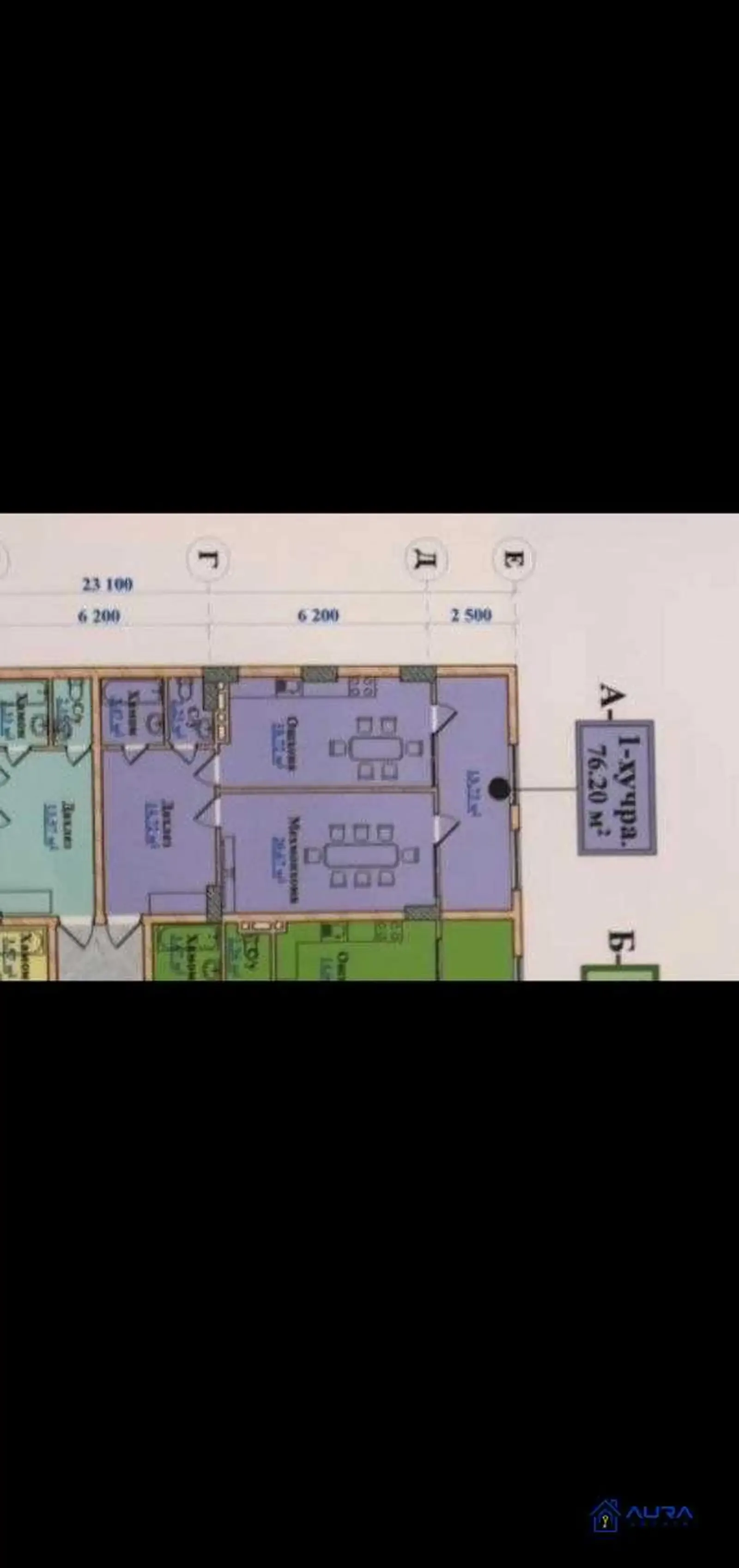 2-комн. квартира, 3 этаж, 76 м², Сино