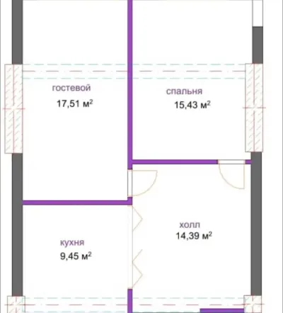 2-комн. квартира, 11 этаж, 67 м², УВД, Мактаби 19, текстиль