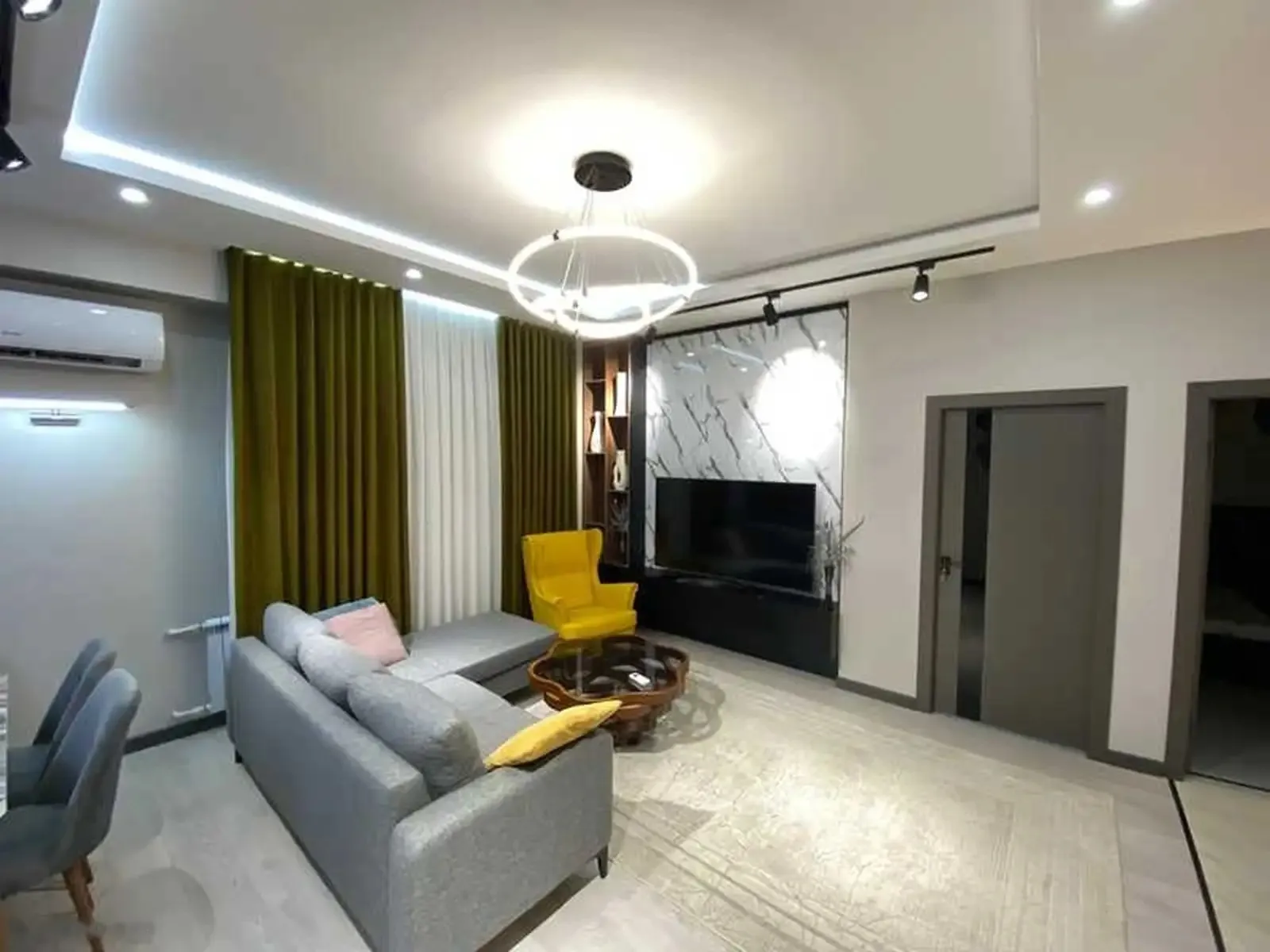 3-комн. квартира, 16 этаж, 80м², Бустон Сити