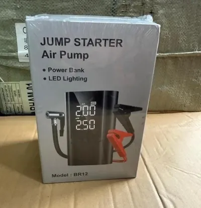 Пусковое устройство JUMP STARTER AIR PUMP BR12 с компрессором с Power Bank