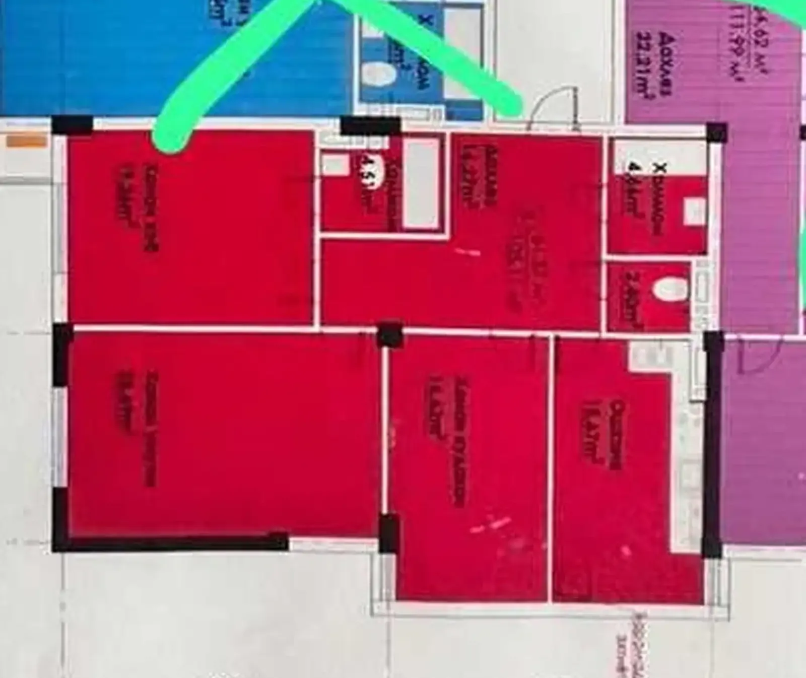 3-комн. квартира, 9 этаж, 110 м², ОВИР, Заранг