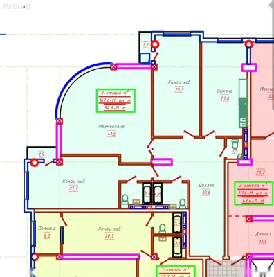 3-комн. квартира, 8 этаж, 165 м², Улица Абдулкосима Лохути 8/6