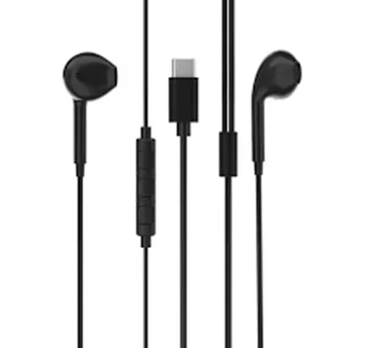 Наушники Powerology Stereo USB-C Earphones 1.2M черный