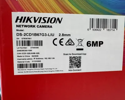 Камера наружная IP Hikvision DS-2CD1B67G3-LIU 2.8mm O-STD