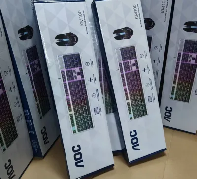 Клавиатура + мышка Aос KM100 RGB Проводной