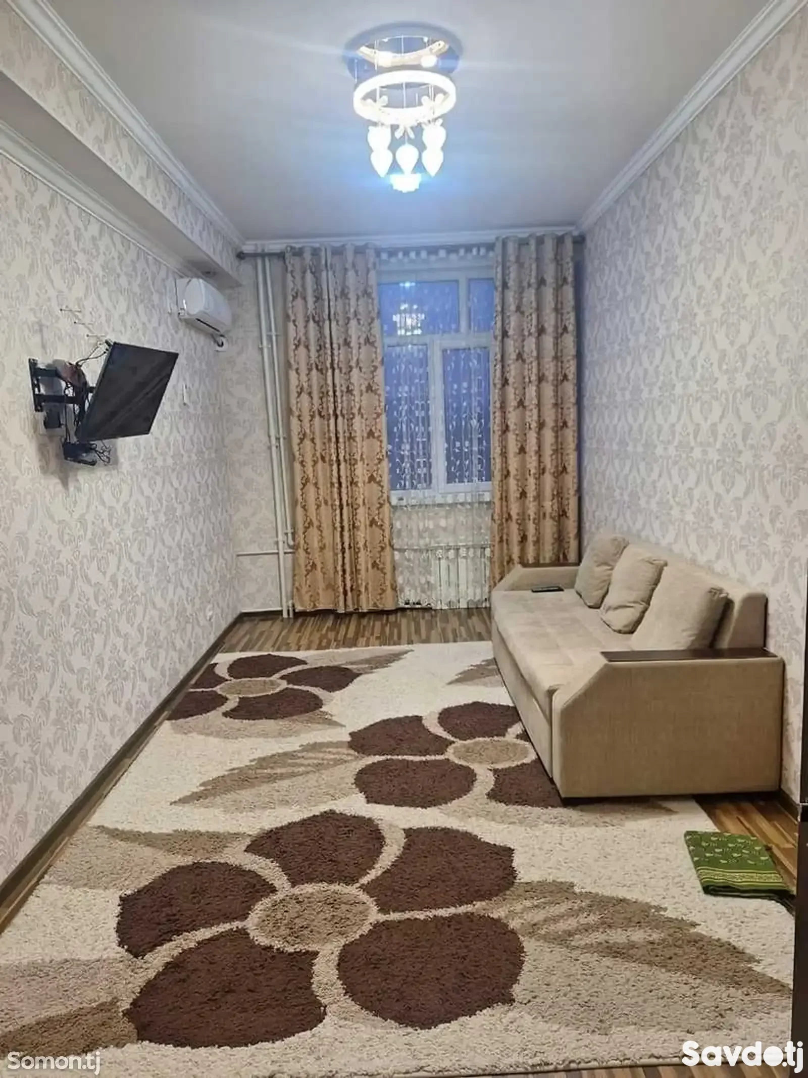 1-к квартира, 12 этаж, 43 м², И.Сомонӣ, рӯ ба рӯйи ресторани Бурак