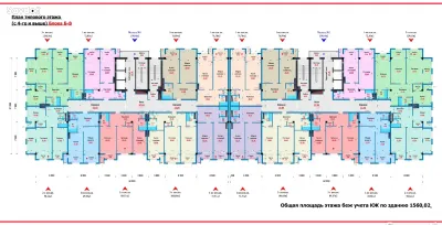 1-комн. квартира, 7 этаж, 73 м², Корвон