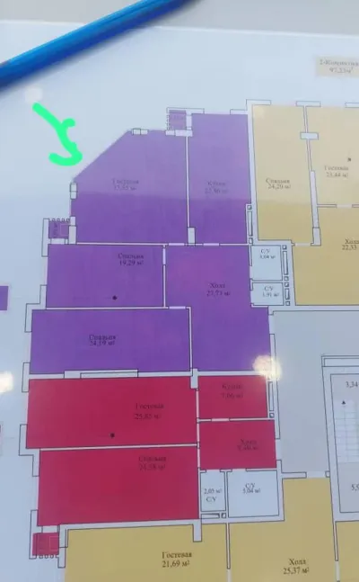 3-комн. квартира, 10 этаж, 139 м², Воданасос