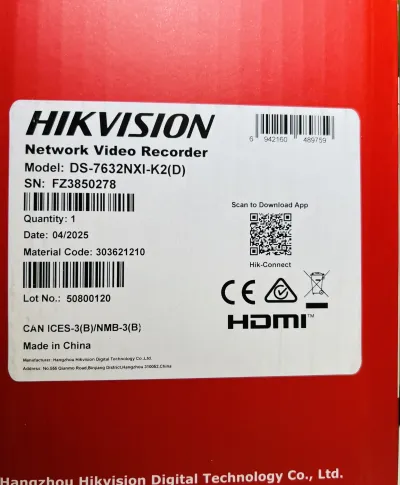 Видеорегистратор IP Hikvision DS-7632NXI-K2DSTD