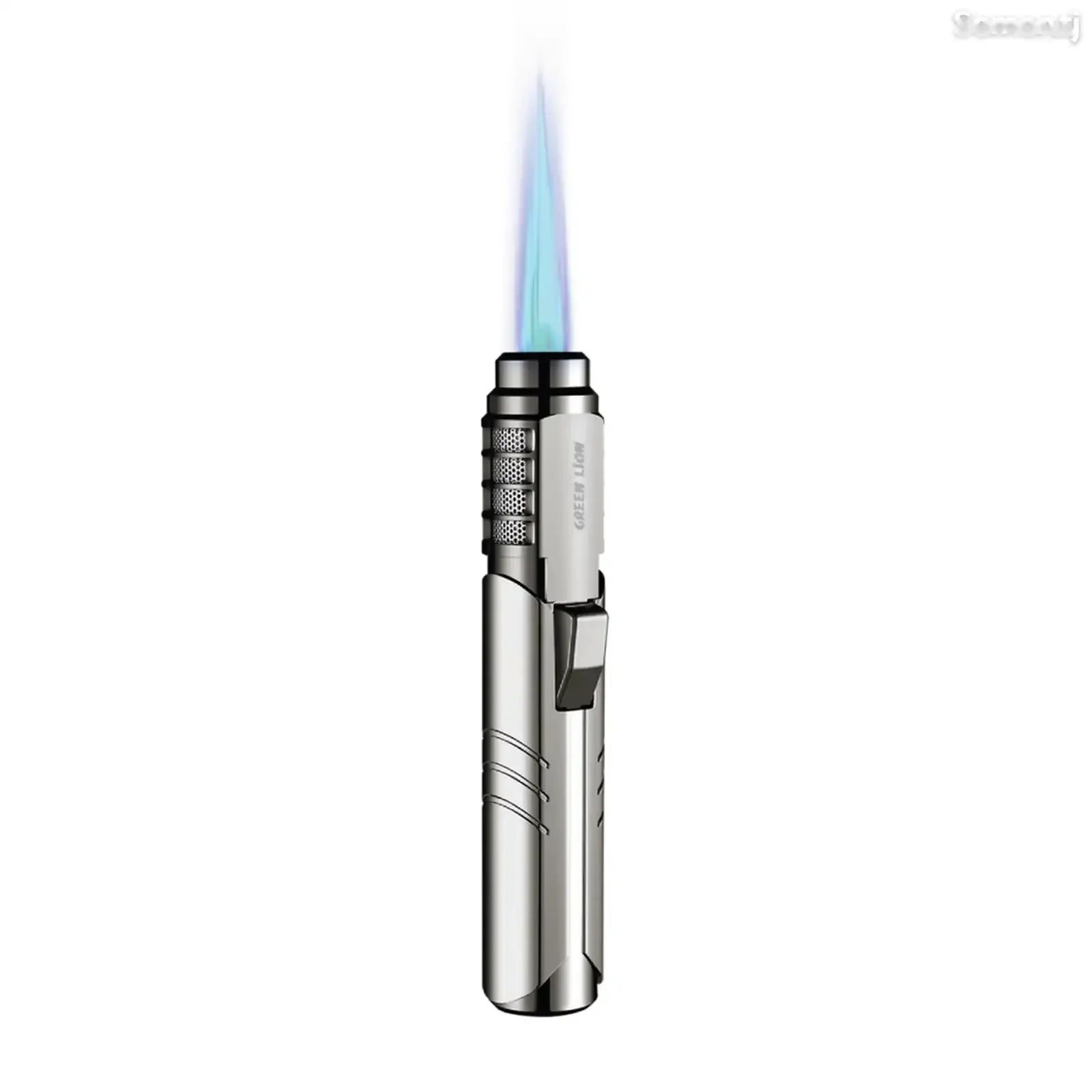 Ветрозащитная зажигалка Green Lion Jet Flame Windproof Lighter - Серый