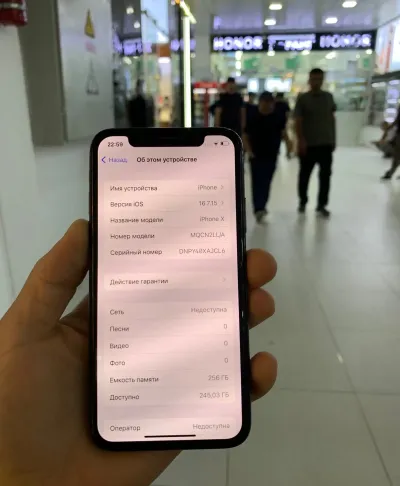 Apple Iphone X 256 gb