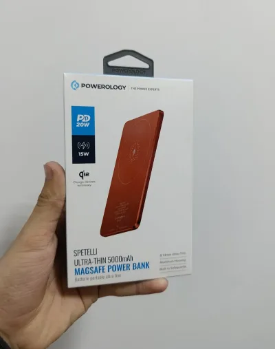 Внешний аккумулятор Powerology Ultra-Thin 5000mAh MagSafe Power Bank