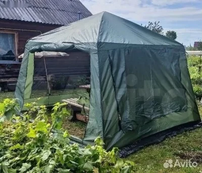 Шатёр туристический 320х320х235 см каркас металл — миниатюра 3