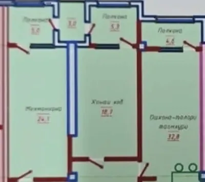 2-комн. квартира, 9 этаж, 117 м², И. Сомони
