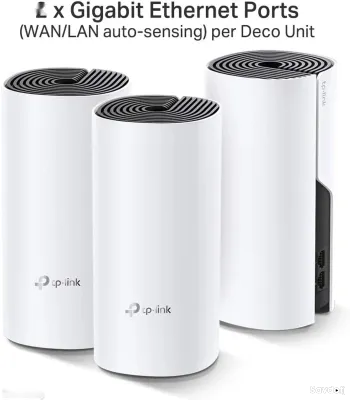Роутер Mesh Wi-Fi система TP-Link Deco M4 AC1200 3-Pack, до 370 м2