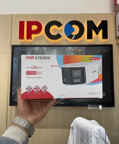 Камера видеонаблюдения Hikvision DS-2CD1T63G2P-LIUF SL панорамная IP-камера 6 МП 180 с сиреной