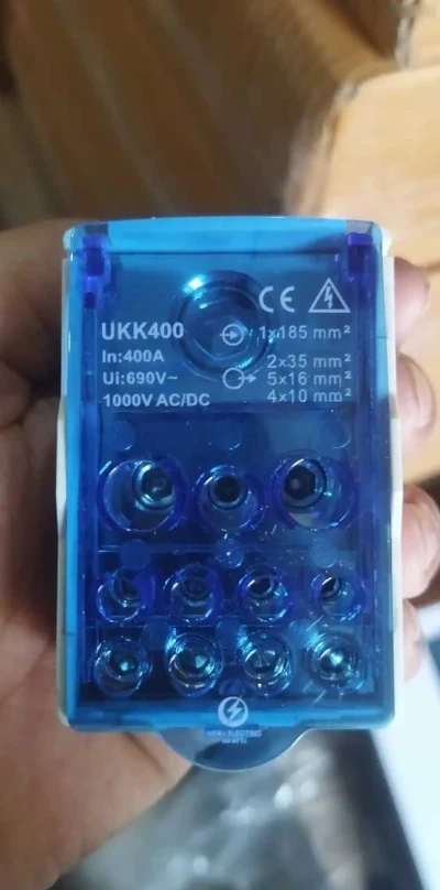 Блок распределительный UKK-400А на DIN-рейку