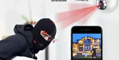 IP камера в лампочке Wi-fi наблюдение для дома магазина и дачи и офиса