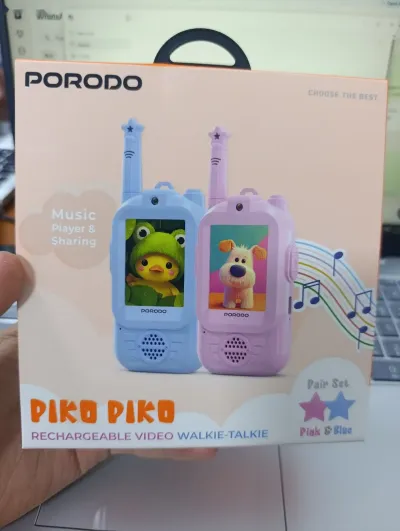 Детская рация Porodo Piko Piko rechargeable video walkie talke 300m