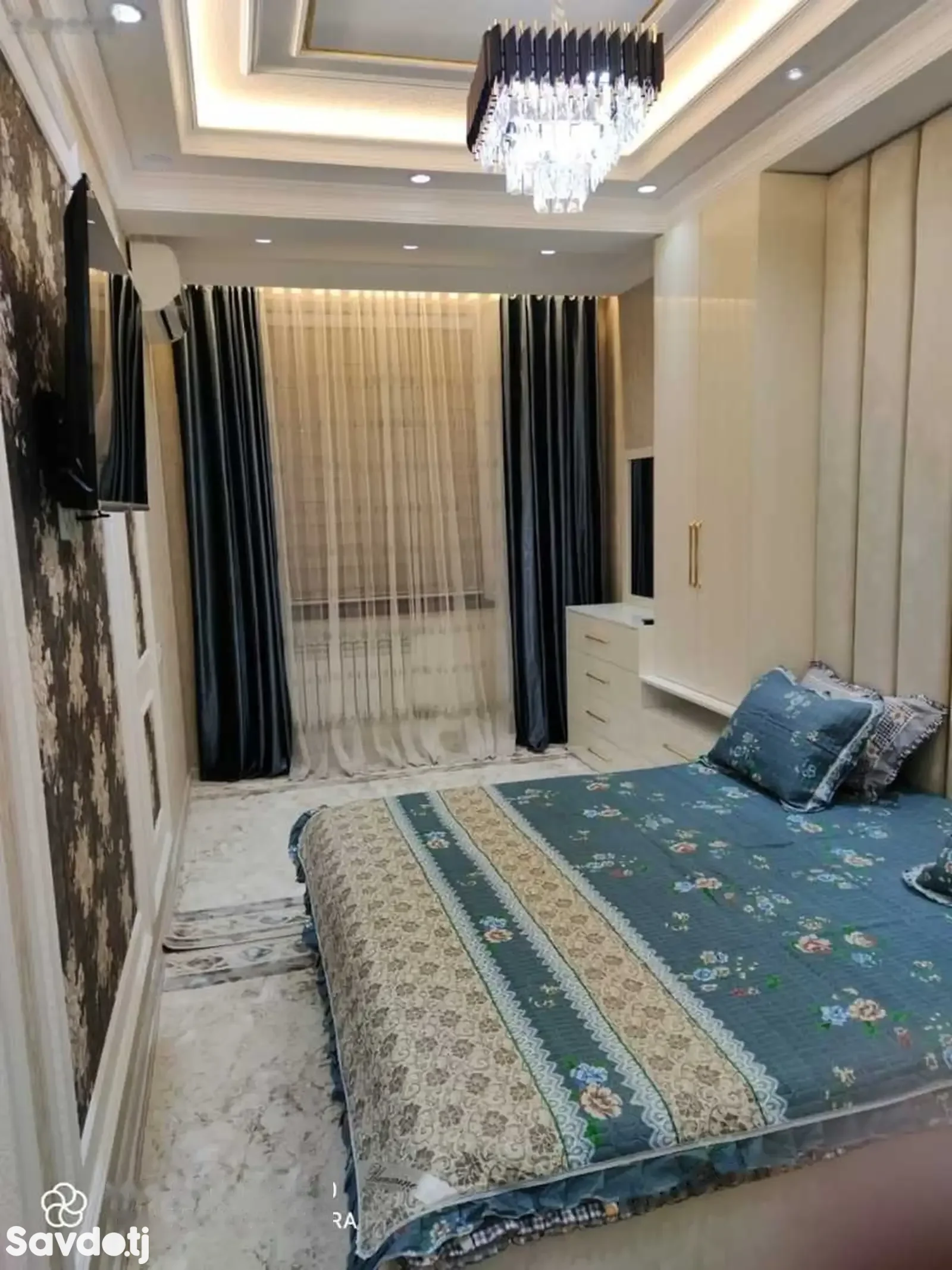 2-комн. квартира, 8 этаж, 60м², И Сомонӣ, Водонасос, Диёр