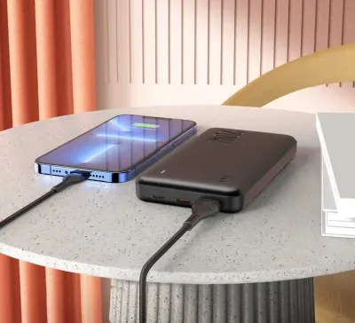 Внешний аккумулятор Hoco J139, 10000mAh встроенный кабель