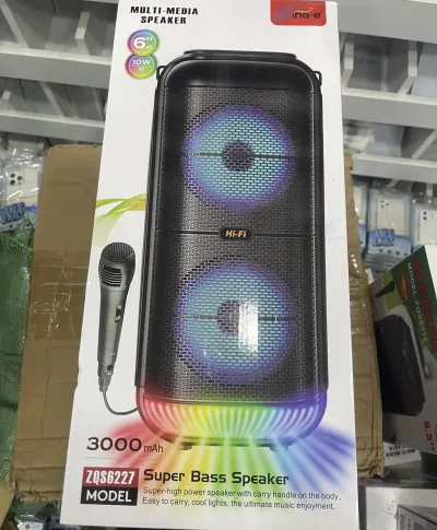 Портативная колонка Sing-e ZQS6227 с микрофоном