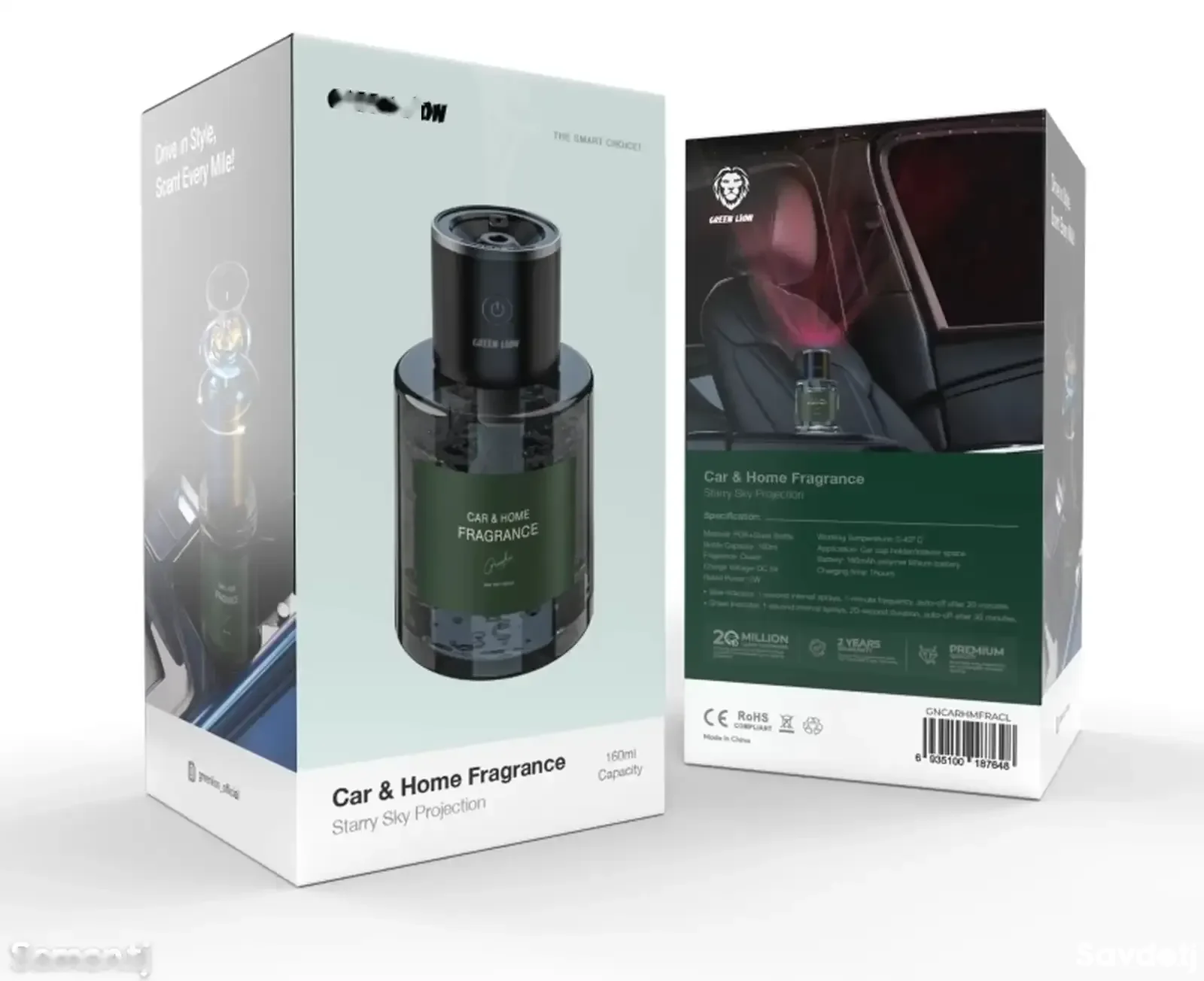 Ароматизатор Воздуха Green Lion Car and Home Fragrance -Clear