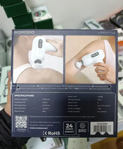 Мини массажер Porodo Lifestyle Active Precision Massager, белый