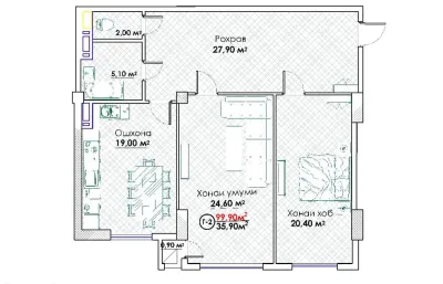 2-комн. квартира, 5 этаж, 100 м², Спартак, Кольцевой, Пивзавод