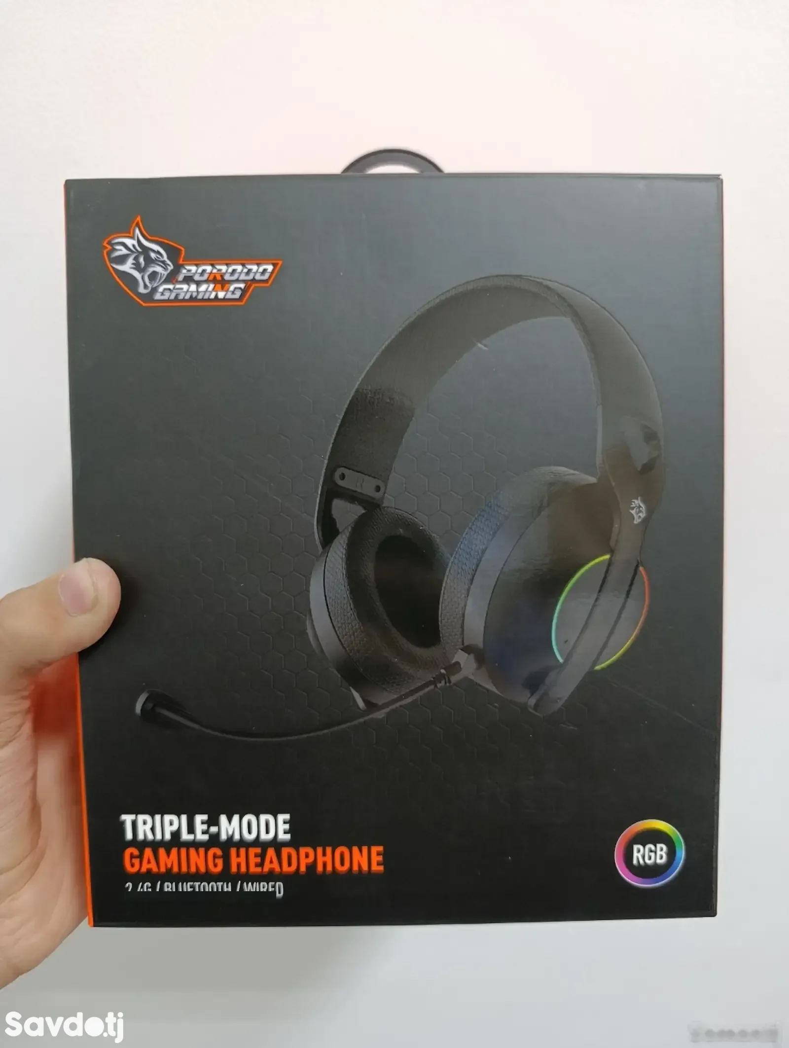 Беспроводные игровые наушники Роrodo Gaming Triple-Mode черный