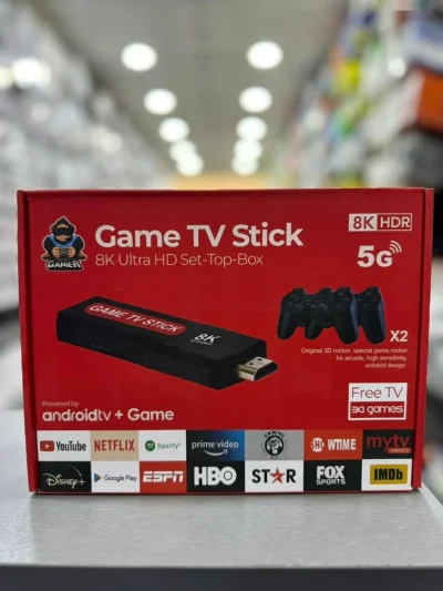 Игровая приставка для телевизора UKC Game TV Stick X2 Plus 64Gb консоль з двома