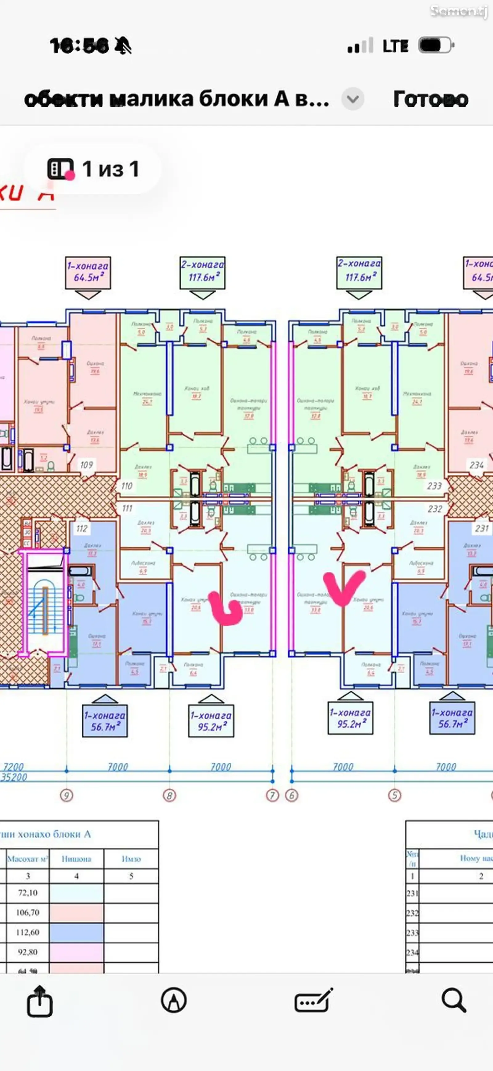1-комн. квартира, 15 этаж, 95 м², Напротив мойки Малика, Ашан